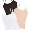 PACT Organic Cotton Shelf Bra Camisole 3-Pack 2 PACT Organic Cotton Shelf Bra Camisole 3-Pack -Style Fashion Shop 61a6MFuTf2L. AC SR736920