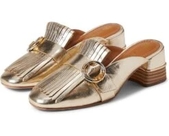 Tory Burch Multi Logo Kiltie Mule