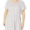 Karen Neuburger Plus Size Island Breeze Short Sleeve Nightshirt