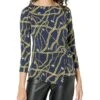 MICHAEL Michael Kors Chain Twist 3/4 Sleeve Top 2 MICHAEL Michael Kors Chain Twist 3/4 Sleeve Top -Style Fashion Shop 819O8ydNpML. AC SR736920