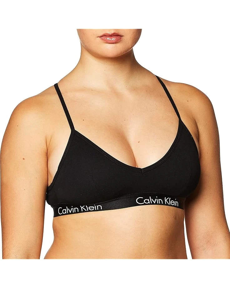 Calvin Klein Women's Motive Cotton Lightly Lined Bralette 3 Calvin Klein Women's Motive Cotton Lightly Lined Bralette
