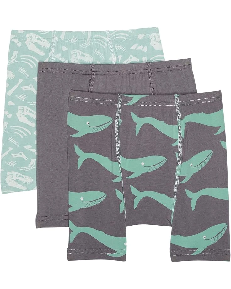 Kickee Pants Kids Print Boxer Briefs Set 3-Pack (Little Kids/Big Kids) 3 Kickee Pants Kids Print Boxer Briefs Set 3-Pack (Little Kids/Big Kids)
